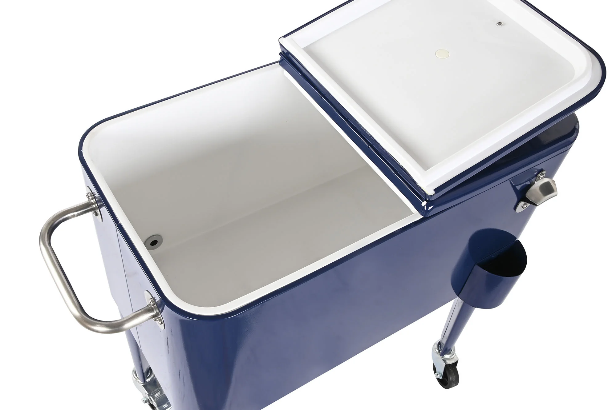 Nevera acero pp 74*43*80cm 56l azul marino - Imagen 7