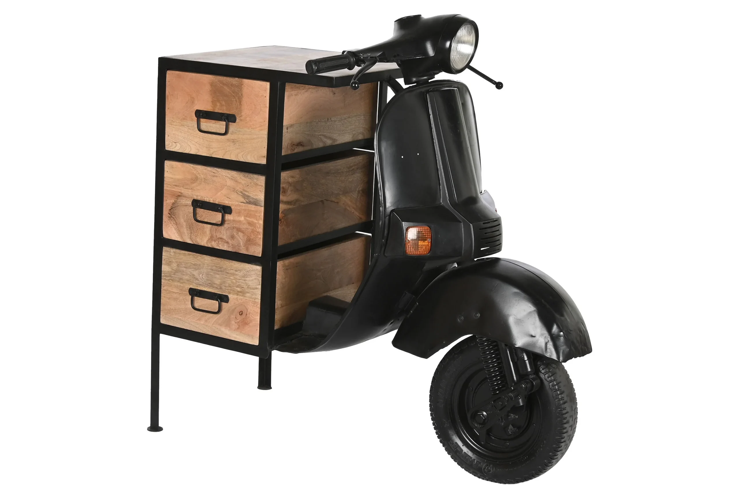 Cajonera metal mango 100*68*105cm verde menta - Imagen 4