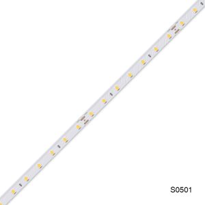 tira de luz led impermeableIP65/DC24V/8W/m /3000K/984 lm/M/70LEDS/MT/120˚/CRI≥80/Garanzia：3 años /L5000*W10*H4mm