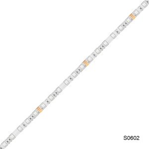 tira de luz led regulable impermeable IP44/DC24V/13W/m /RGB/500lm/M/60LEDS/MT/120˚/Garanzia：3 años /L5000*W10*H2.8mm