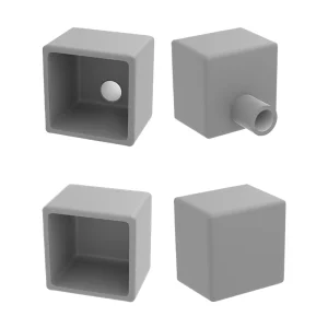 20*20mm/tapa/tapa de salida recta + tapa trasera