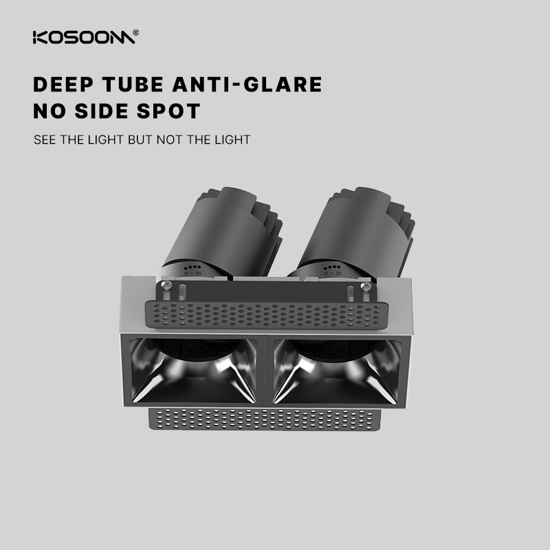 Downlight Lámpara Empotrada LED Temperatura de Color Personalizada 12*2W 800*2LM Eficiencia Energética Ángulo de Haz Ajustable 15°/24°/36° SLN82S212A-Kosoom - Imagen 3