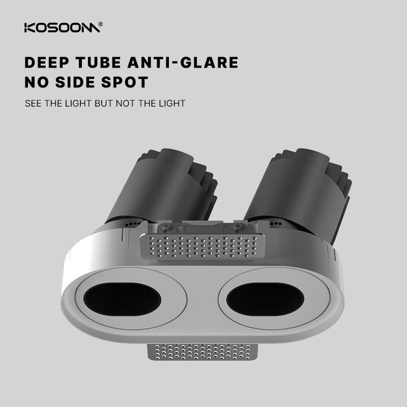 Downlight Lámpara Empotrada LED Personalizada de Alta Calidad SLN120R230TA Temperatura de Color Personalizada 30*2W 2600*2LM Eficiencia Energética Ángulo de Haz Ajustable 15°/24°/36° -Kosoom - Imagen 3