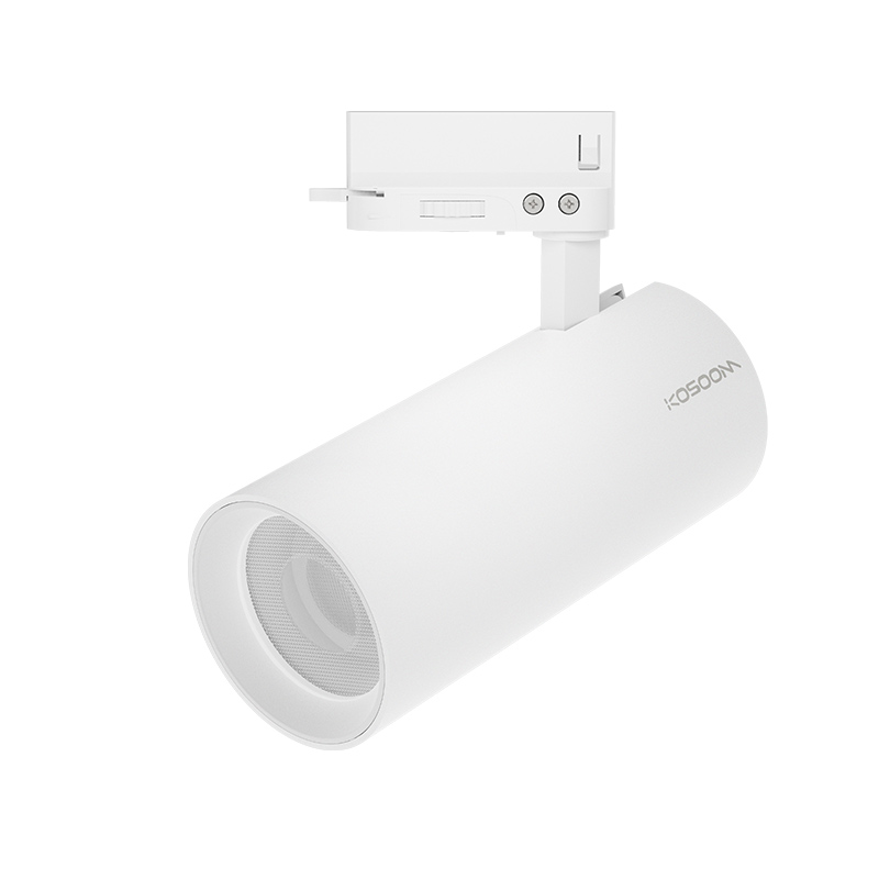 Iluminación de Riel Foco LED Track Lighting Blanco Directos de Fábrica TRL010-T1004B 4000K 15W 1330LM Ángulo de haz 55˚- Kosoom